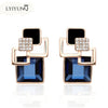 Brincos Vintage Long Square Crystal Earring - asilstores