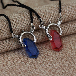 Red Blue Crystal Necklace - asilstores