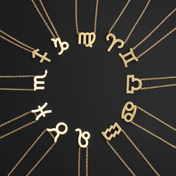 Sign 12 Constellation Necklaces Pendants Choker - asilstores