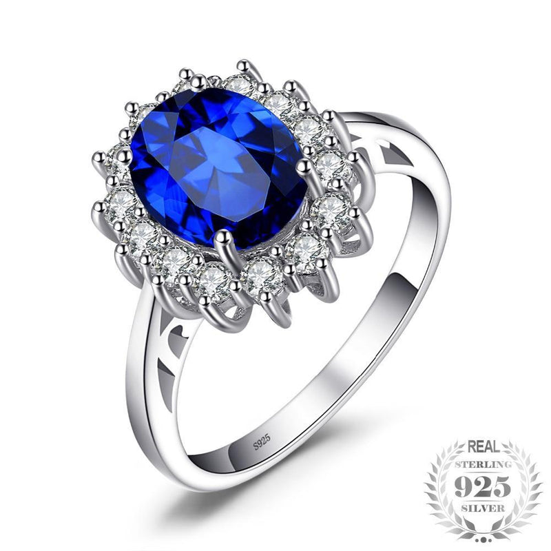 Princess Diana William Kate Silver Ring - asilstores