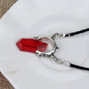 Red Blue Crystal Necklace - asilstores