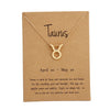 Sign 12 Constellation Necklaces Pendants Choker - asilstores