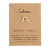 Sign 12 Constellation Necklaces Pendants Choker - asilstores