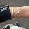 Fashion Punk Gold  Open Bracelet - asilstores