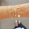 Fashion Punk Gold  Open Bracelet - asilstores