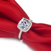 Jemmin Square Clear Cubic Finger Rings - asilstores