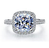 Jemmin Square Clear Cubic Finger Rings - asilstores