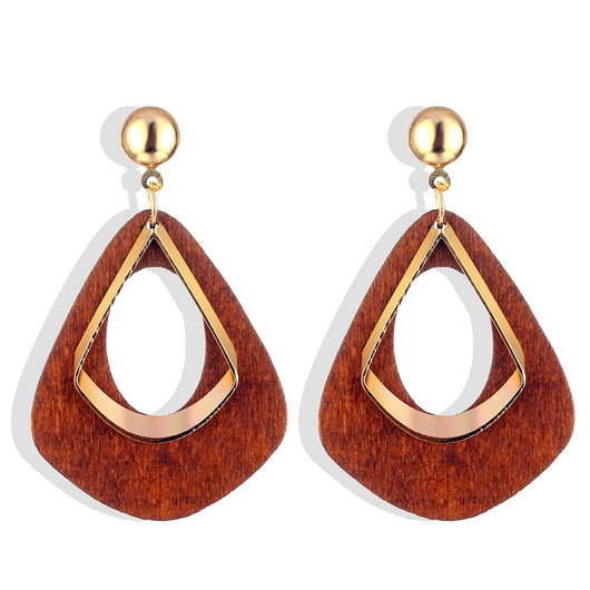 IPARAM Retro 3 Color Geometric Pendant Earrings - asilstores