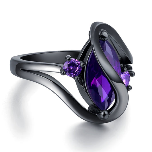 Hot Vintage Purple Zircon Rings - asilstores